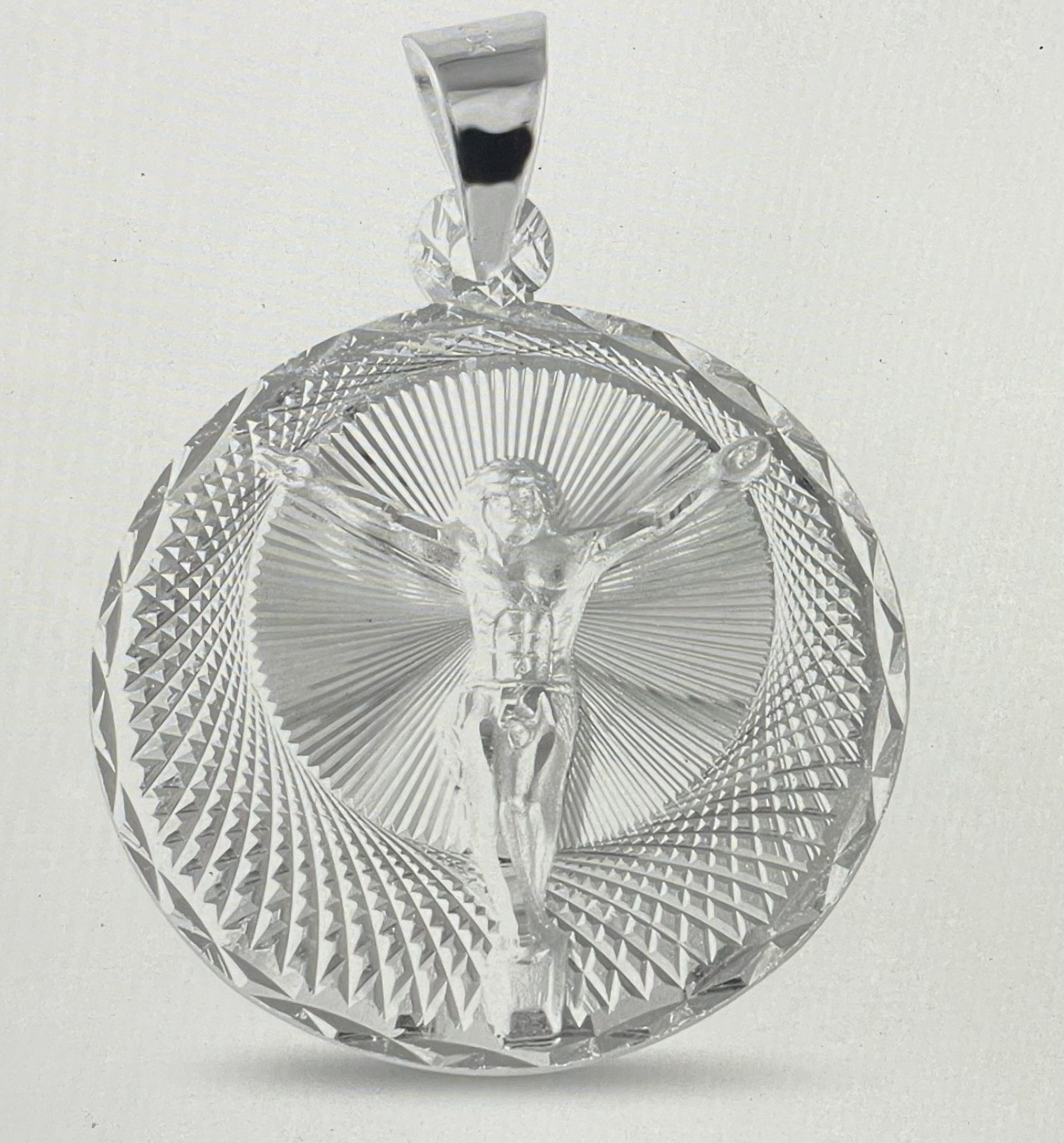 Sterling Silver Jesus Pendant 
