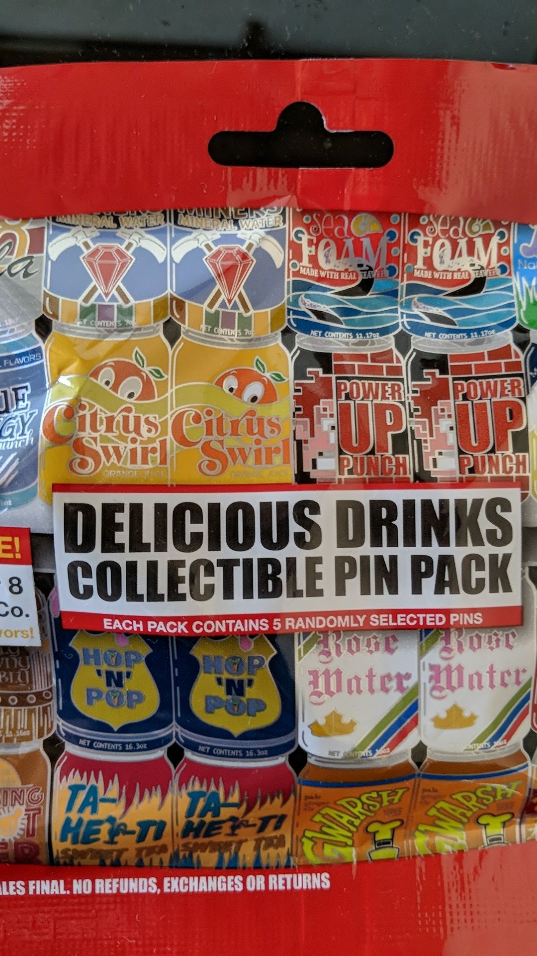 Disney delicious drinks mystery pins packs new 10$