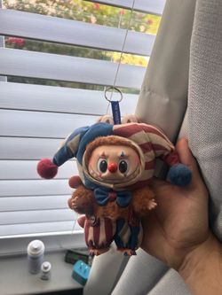 Pop Mart WHY SO SERIOUS Series Labubu Juggling Clown Vinyl Plush Pendant