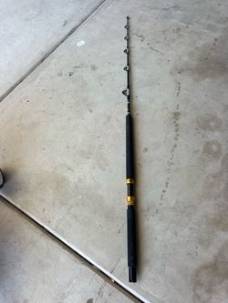 BILL KING BABY BOOMER 5 FOOT 5’9” INCH 30 TO 80 POUND RATED TROLLING RAIL ROD FISHING ROD