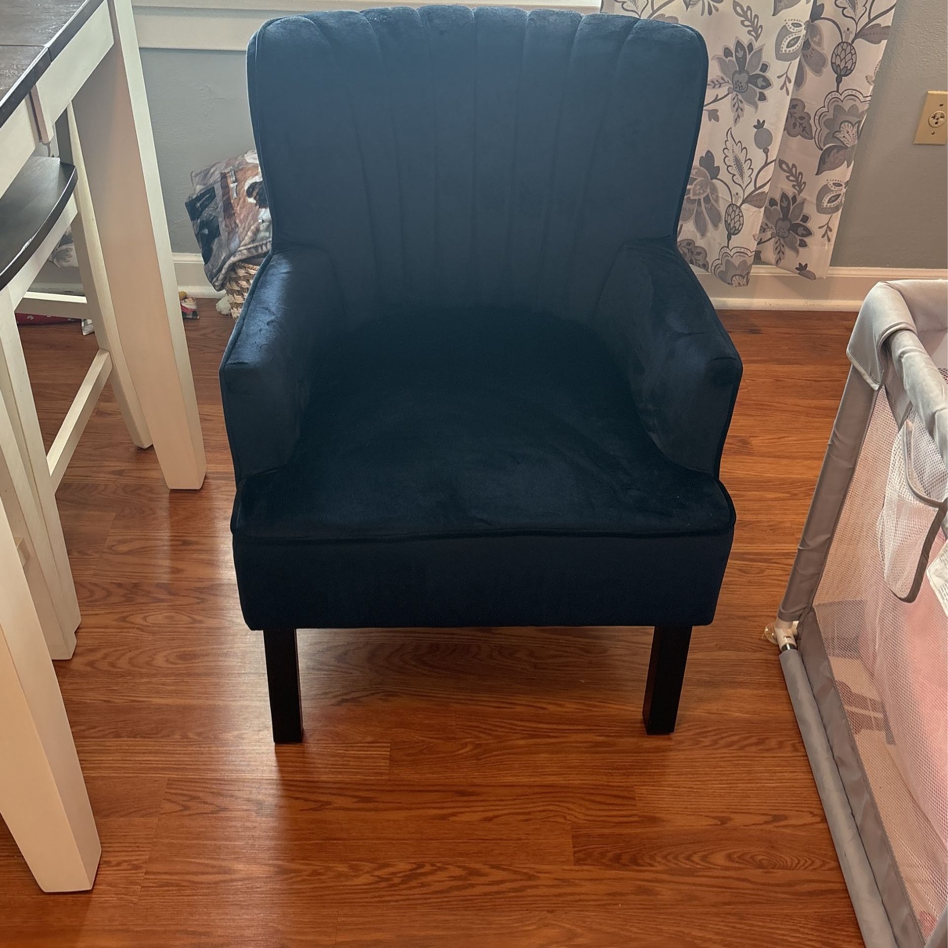 Dark Blue Accent Chair