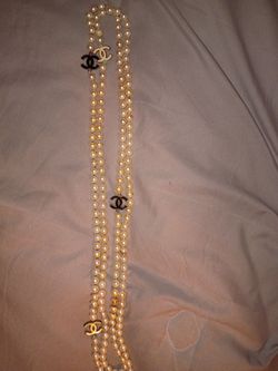 CC faux pearls