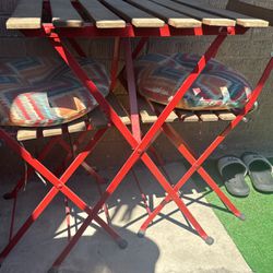 Ikea Bistro Set in Red