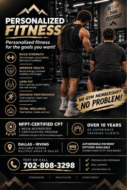 Personal Trainer Dallas Area!