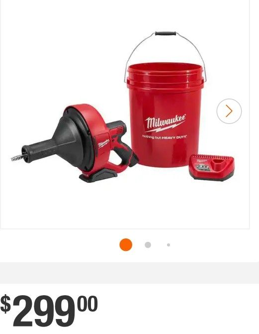 Milwaukee Cordless Drain Snake Auger