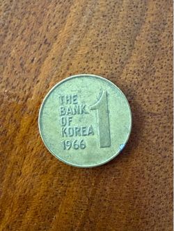 1966  South Korea 1 Won Coin - Korea-South Won KM# 4