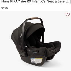 NUNA car seat And Base 