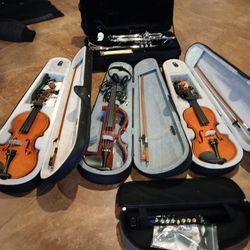 New Violin,, Electric Violin, Easter Trumpet And I-8 Pro Electronic Saxophone 