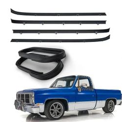 Front Door Window Weatherstrip Kit for GMC CK Series Jimmy Suburban and Chevy CK Blazer