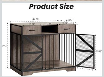 44’ Large Dog Crate Furniture