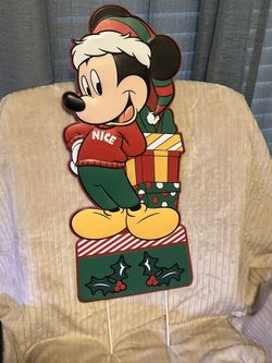 Holiday Disney Mickey Mouse Metal Sign