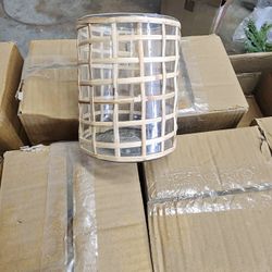 Glass Hurricane Candleholder Or Flower Centerpiece 