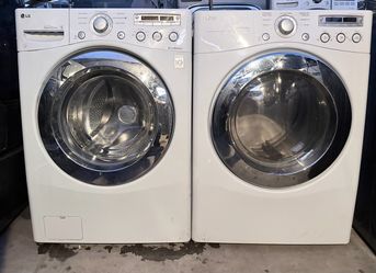 LG WASHER AND GAS DRYER
