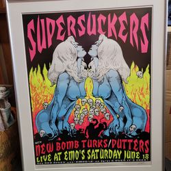 Concert Poster 1990's Supersuckers @Emo's NYC