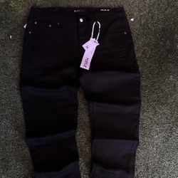 Black Purple Jeans