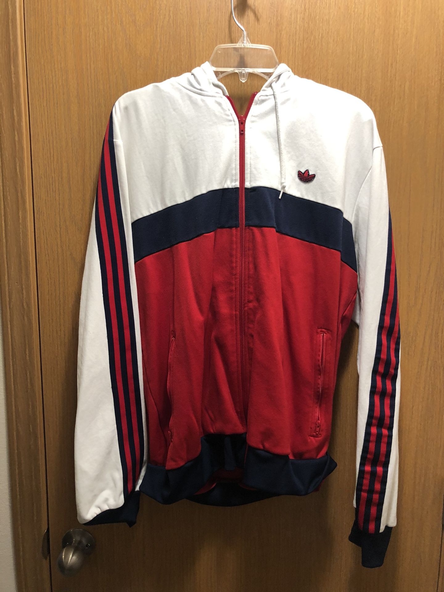Used Hooded ADIDAS sweater/track Jacket