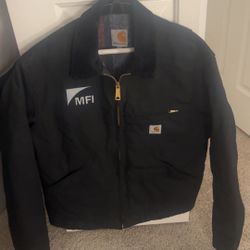 Carhartt Detroit Jacket Made in USA S Black Deadstock Rigid Heritage Workwear