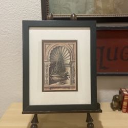 Beautiful Double Matted Topiary Prints/Home Decor