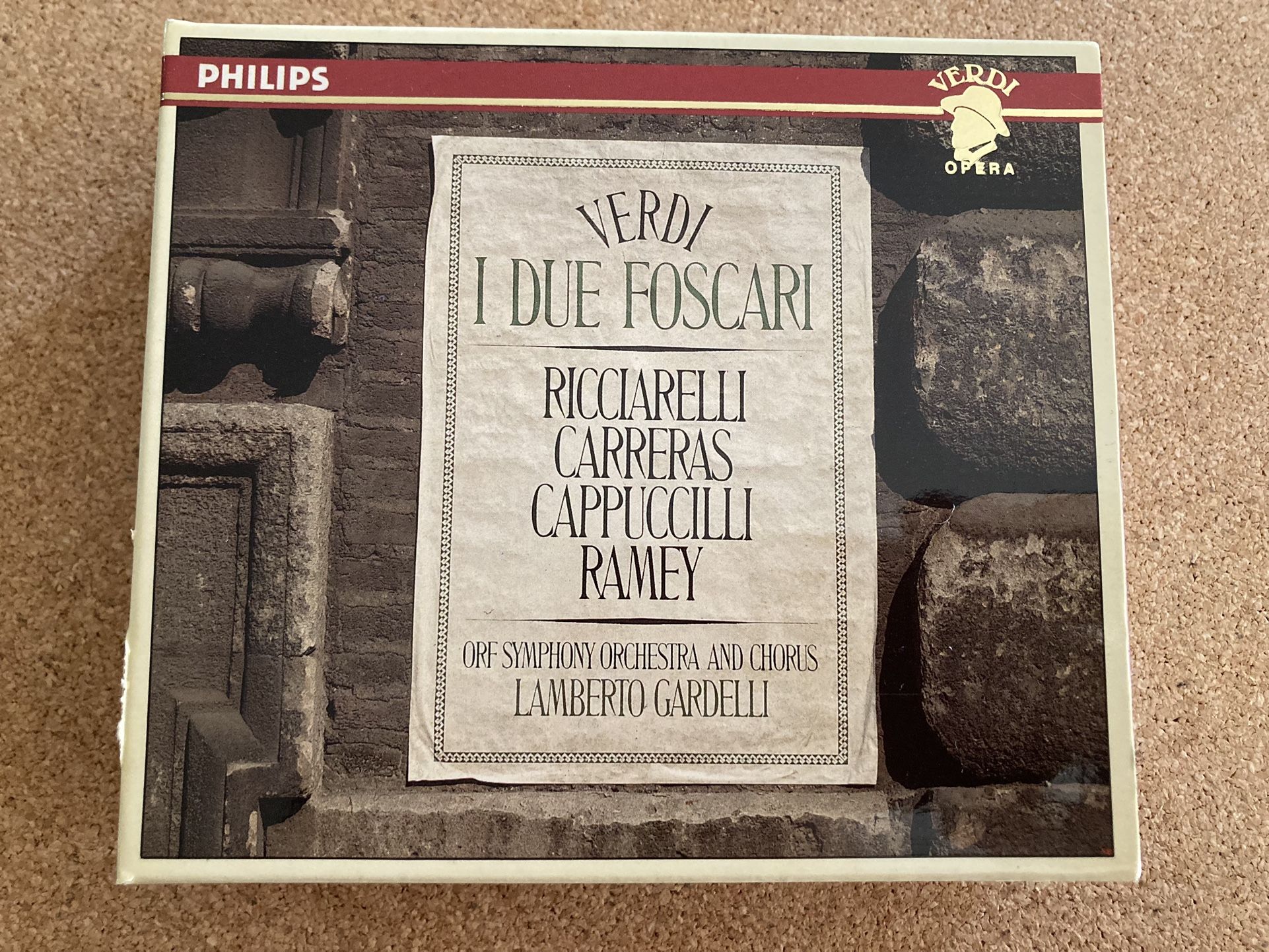 Verdi: I Due Foscari Boxed set 2 CDs and a Booklet (Philips) Like new