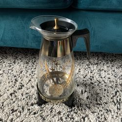 Pyrex Floral Coffee Carafe with Stand