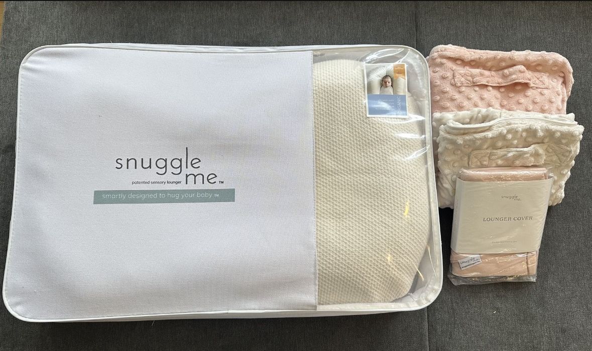 SnuggleMe Organic Baby Infant Lounger Pillow + extra covers