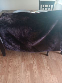 Brown queen size blanket