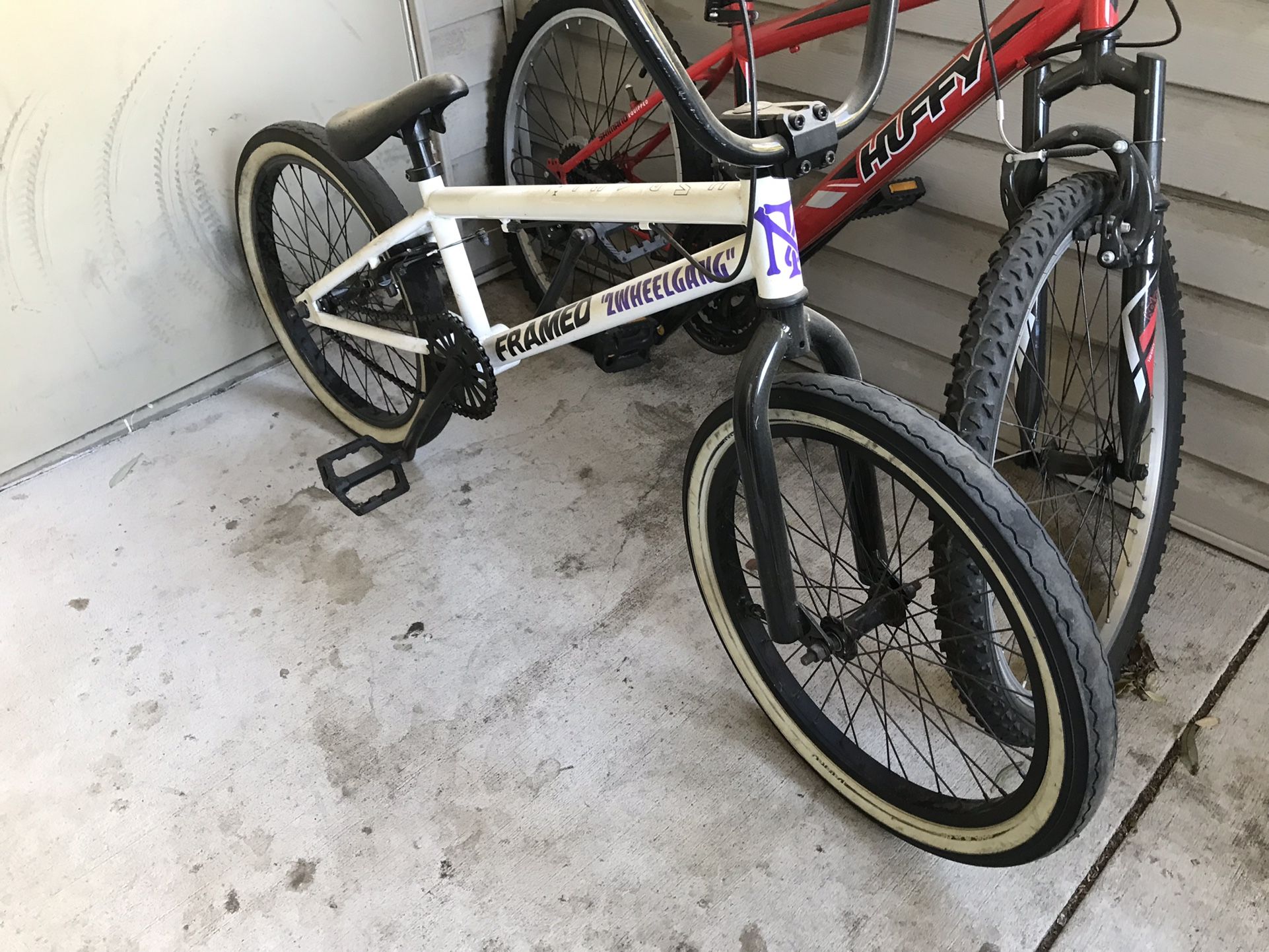 BMX BIKE AND MOUNTAIN BIKE