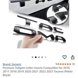TACOMA- Lettering To Update Your Tacoma