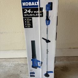 24-volt Cordless Battery String Trimmer and Leaf Blower and 4 Ah (Battery Included)