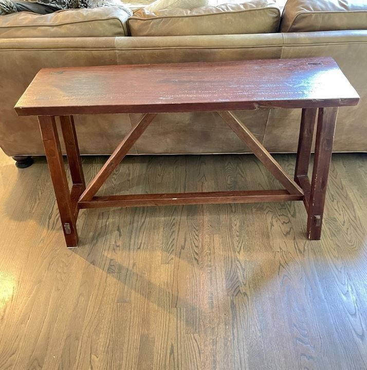 Rustic Solid Wood Console Table