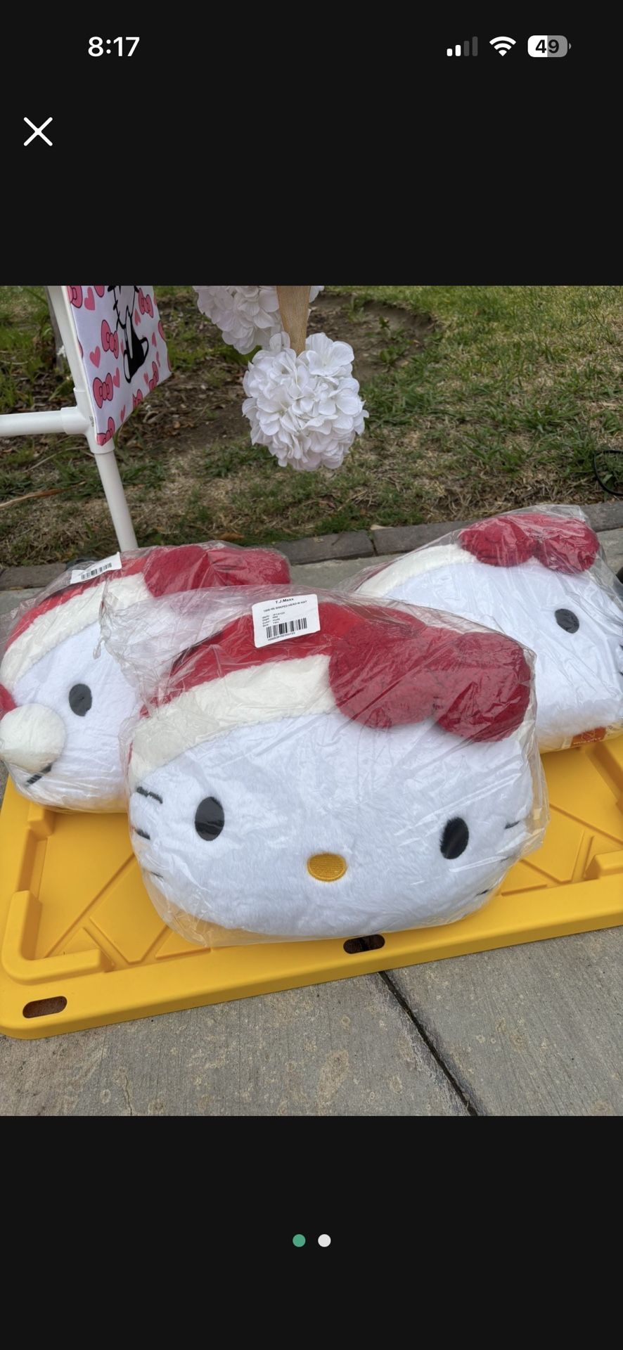 Large Hello Kitty Holiday Plush/ Pillow