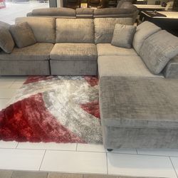 COMFY NEW LIMA SECTIONAL SOFA AND OTTOMAN SET ON SALE ONLY $899. IN STOCK SAME DAY DELIVERY 🚚 EASY FINANCING