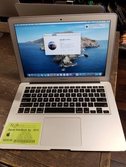 2013 Apple MacBook Air i7 4GB RAM 256GB SSD Webcam WiFi Bluetooth 13.3" Screen macOS Catalina