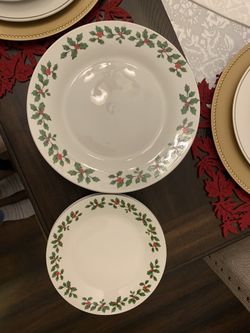 Christmas plates