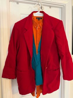 Halloween Men’s Large Jacket with shirt for Joker costume