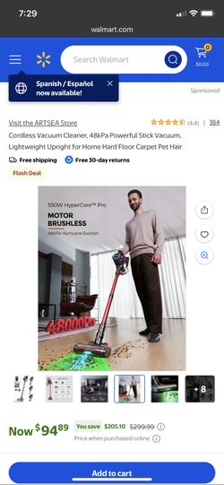Open Box Cordless Vacuum Working Condition 