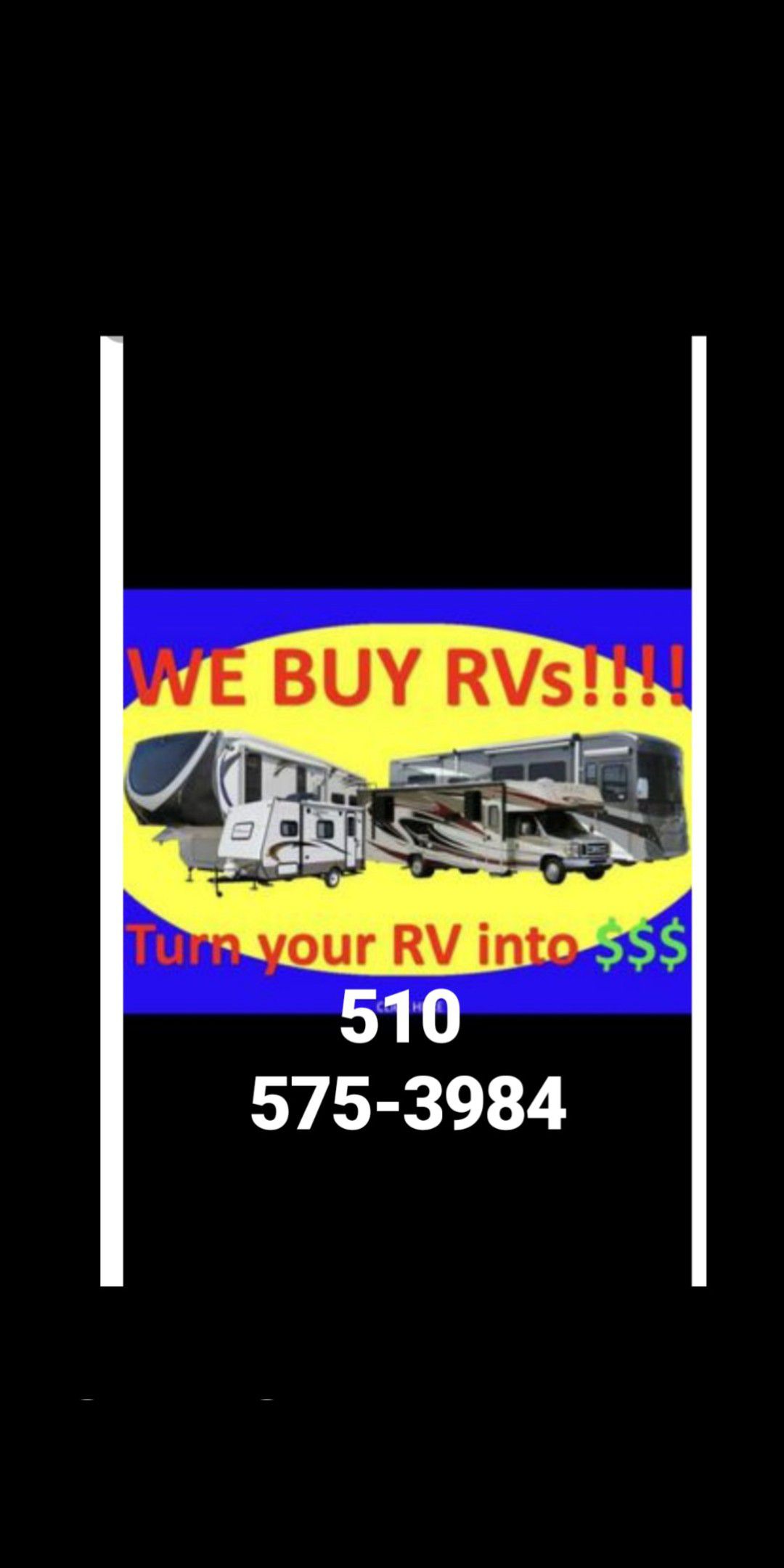 All RVs and travel trailers