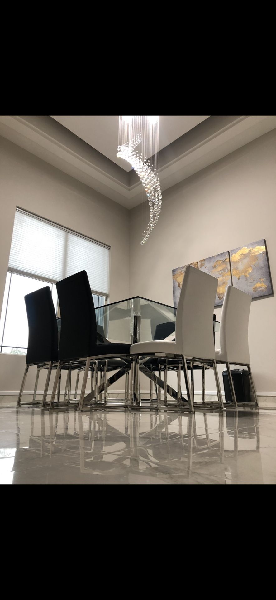 10 Piece Glass Dining Table