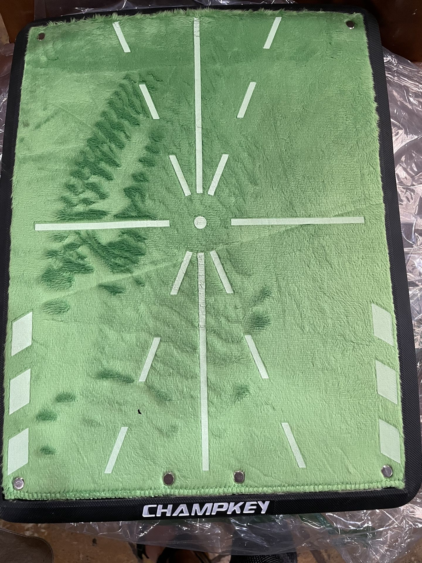 CHAMPKEY Premium Golf Impact Mat 1.0 Edition Analysis Swing Path and