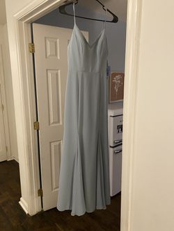 David’s bridal blue Gown Bridesmaid dress Thumbnail