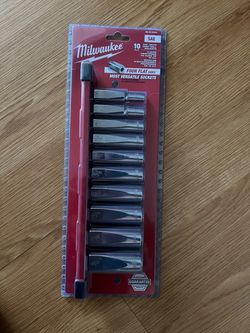 Milwaukee 10-Piece 3/8" Drive Deep Well SAE Socket Set