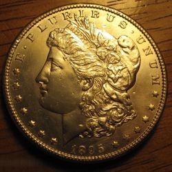 1895-S Morgan Silver Dollar Blast White Semi-Key Uncirculated Monster Scarce!
