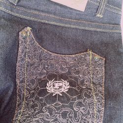 Phat Farm Dark Denim Size 38 X 13 Shorts Brand New Never Worn 