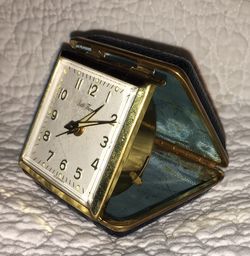 Vintage travel alarm clock