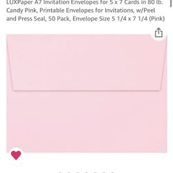 Pink Envelopes Perfect For Valentine's Cards