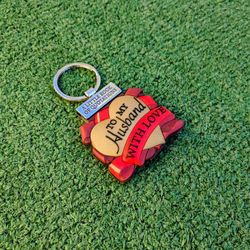 History&Heraldry Little Book of Quotations Keychain To My Husband With Love NWOT