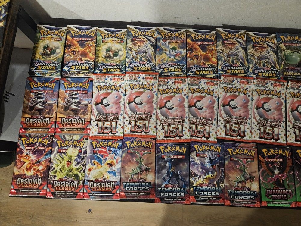 Bulk unopened Modern Pokemon Booster Packs