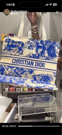 Christian Dior Book Tote Bag