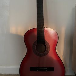 Pink BC Acoustic Guitar
