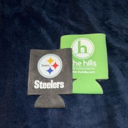 2 Can or Bottle Koozie/Coolie Pittsburgh Steelers and JMU Dukes James Madison University Koozies included